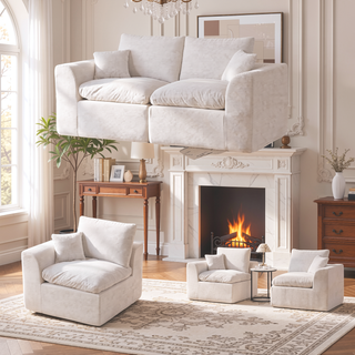 Sunvega Modular Cloud Couch Sofa with Removable Cushion Covers for Living Room