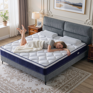 Sunvega 10 Inch Medium Firm Hybrid Mattress in a Box with CertiPUR-US Certified Memory Foam