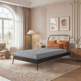 Sunvega 6 Inch Quilted Twin Mattress with Thermobonded Polyester Fill and Removable Cover