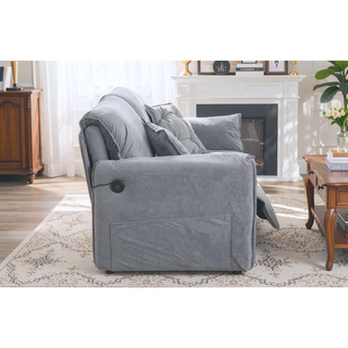 Sunvega Premium Velvet Convertible 3 in 1 Sleeper Sofa Bed with Adjustable Backrest