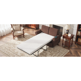 Sunvega Loveseat Sleeper Sofa Bed with Twin Memory Foam Mattress and USB Ports