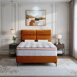Sunvega 12 Inch Hybrid Memory Foam and Pocket Spring Mattress with Medium Firm Support