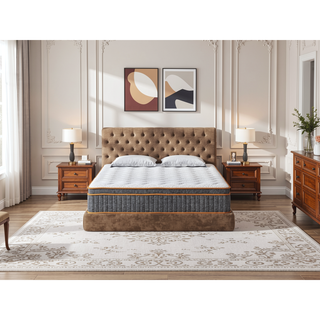 Sunvega 12 Inch King Size Hybrid Mattress with Memory Foam and Pocket Springs for Support