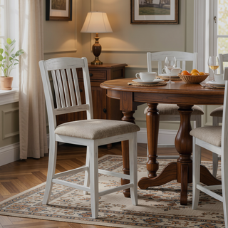 Sunvega Space Saving Wooden Folding Dining Chair with Stable Structure for Small Areas