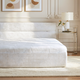 Sunvega All-in-One Full Mattress and Bed Frame with Cooling Fabric for Living Room