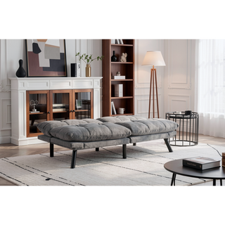 Sunvega Modern 2 Seater Sofa Bed with Adjustable Armrest and Backrest