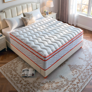 Sunvega King Size 10 Inch Hybrid Mattress with Memory Foam and Pocket Springs