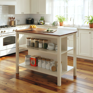 Sunvega 2-Piece Walnut Counter Height Wood Kitchen Dining Stools for Small Spaces