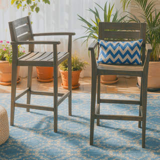 Sunvega Sleek Outdoor Barstool for Adding Summertime Feeling to Your Home