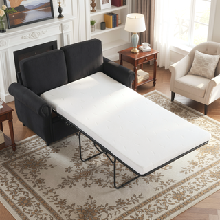 Sunvega Loveseat Sleeper Sofa Bed with Twin Memory Foam Mattress and USB Ports