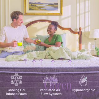 Sunvega Orthopedic Queen Cooling Gel Hybrid Mattress with Pressure Relief