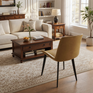 Sunvega PU Leather Dining Chairs with Ergonomic Design for Home and Office Use