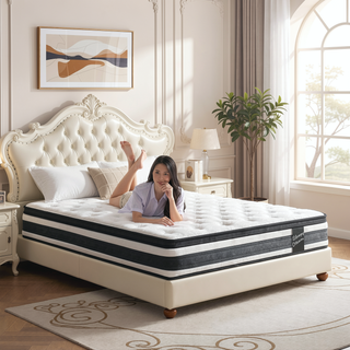 Sunvega 12 Inch Twin Size Hybrid Mattress with Oeko-Tex 100 Knitted Cover