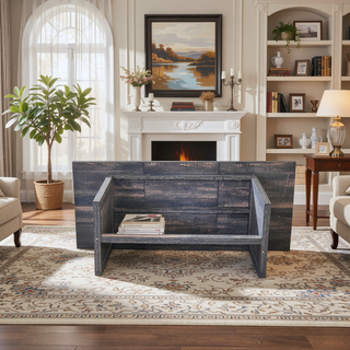 Sunvega 70.87" Farmhouse Dining Table for 6-8 People with X Solid Legs