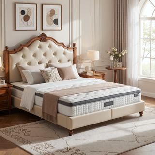 Sunvega 9 in. Full Size Pocket Coil Spring Mattress with Pressure Relief and Low Motion Transfer
