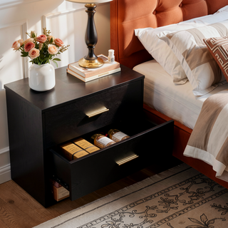Sunvega Modern 8-Drawer Dresser with Golden Handles for Bedroom Ample Storage