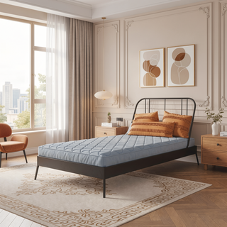 Sunvega 6 Inch Quilted Twin Mattress with Thermobonded Polyester Fill and Removable Cover