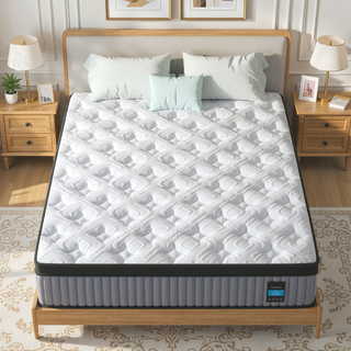 Sunvega King Hybrid Mattress with Cooling Memory Foam and Pocket Springs