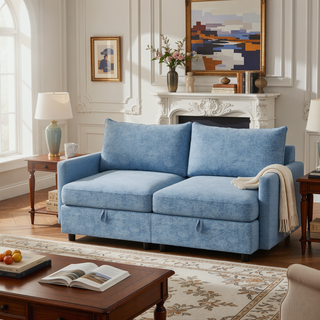 Sunvega Modular Sectional Sofa Seat With Storage and Convertible Sleeper Function