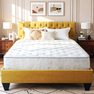 Sunvega 9 in. Full Size Pocket Coil Spring Mattress with Pressure Relief and Low Motion Transfer