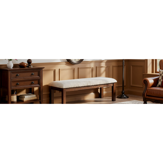 Sunvega Traditional Style 5pc Dining Set with Rectangular Table and Upholstered Chairs
