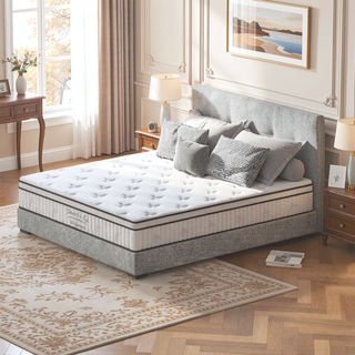 Sunvega 10 Inch Twin Size Hybrid Mattress with Individually Pocketed Innerspring