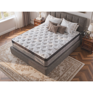 Sunvega 12 Inch Queen Hybrid Mattress with Cooling Gel Memory Foam for Pressure Relief
