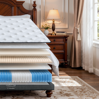 Sunvega King Size Hybrid Mattress with Gel Memory Foam and Pocket Springs
