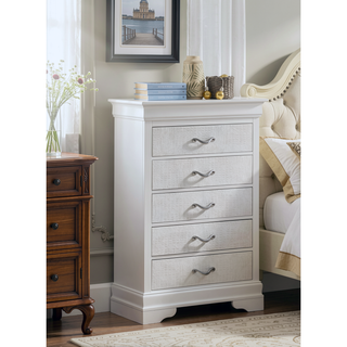 Sunvega Silver Champagne Nightstand with Two Spacious Drawers for Bedroom
