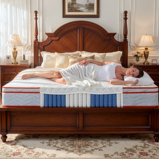 Sunvega King Size 10 Inch Hybrid Mattress with Memory Foam and Pocket Springs