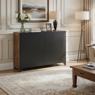 Sunvega Caramel Brown Weathered Distressed Finish 7-Drawer Reclaimed Wood Dresser