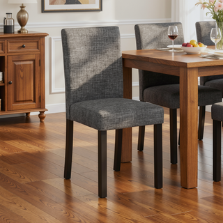 Sunvega Modern 5-Piece Dining Table Set with Upholstered Chairs for Kitchen and Dining Room