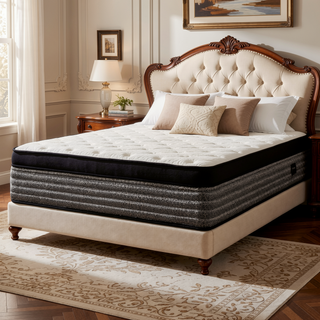 Sunvega 16" Queen Size Hybrid Mattress with Cooling Gel Memory Foam and Euro Top