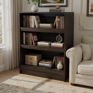 Sunvega Three-Tier Open Shelving Shoe Rack with Scratch-Resistant Melamine Surface