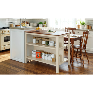 Sunvega 2-Piece Walnut Counter Height Wood Kitchen Dining Stools for Small Spaces
