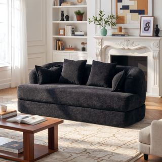 Sunvega 70 Inch Foldable Sofa Bed with 4 Pillows for Living Room Apartment