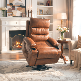 Sunvega Large 21 Inch Seat Width Electric Power Lift Recliner Chair with Massage