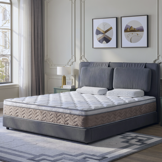 Sunvega 12 Inch Hybrid Mattress with Gel Memory Foam and Pocket Springs for Medium Firm Support