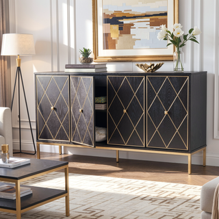Sunvega Marradi Sideboard Cabinet with Storage and Adjustable Shelves