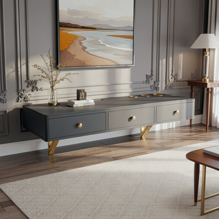 Sunvega Multifunctional Floating Vanity Table with Drawers for Bedroom and Bathroom