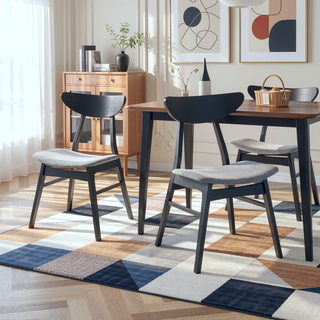 Sunvega 42 Inch Saving Place Dining Table with Wood Veneer Top for Kitchen Living Room