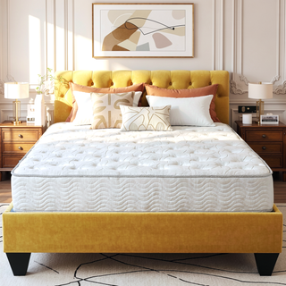 Sunvega 9 in. Full Size Pocket Coil Spring Mattress with Pressure Relief and Low Motion Transfer