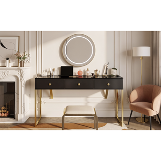 Sunvega Multifunctional Floating Vanity Table with Drawers for Bedroom and Bathroom