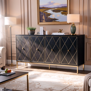 Sunvega Marradi Sideboard Cabinet with Storage and Adjustable Shelves