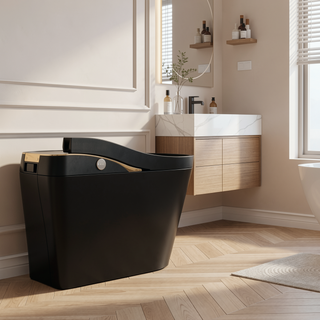 Sunvega Tankless Smart Toilet with Bidet, Auto Flush, Heated Seat, and Foam Shield