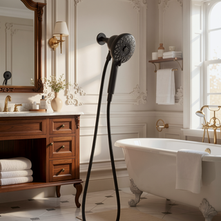 Sunvega Magnetic Handheld Shower Head with 6 Spray Modes and 60 Inch Hose