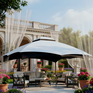 Sunvega Heavy Duty Replacement Gazebo Top with Air Vent and Drain Holes