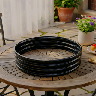Sunvega 47.24 Inch Round Metal Raised Garden Bed for Vegetables Flowers and Herbs