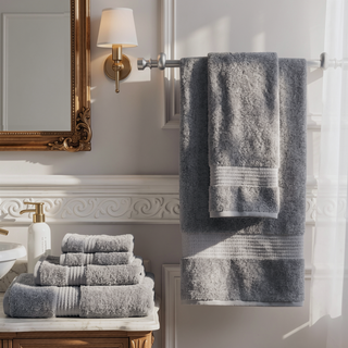 Sunvega GOTS Certified 650GSM Organic Long Staple Cotton 6 Piece Towel Set