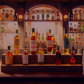 Sunvega 24 Inch Freestanding LED Lighted Liquor Bottle Display Shelf with App Remote Control